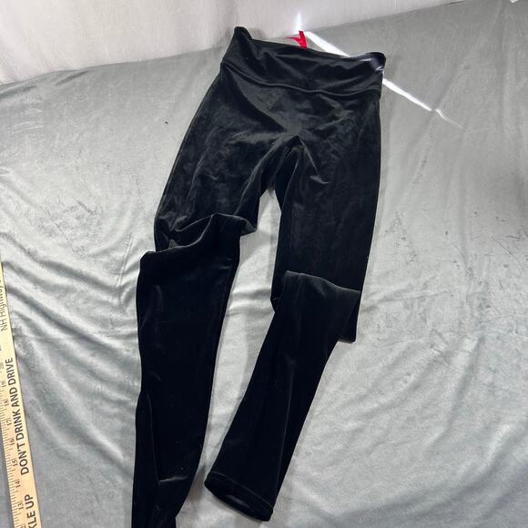 Spanx Women's Black Velvet Leggings size Small - Picture 1 of 4